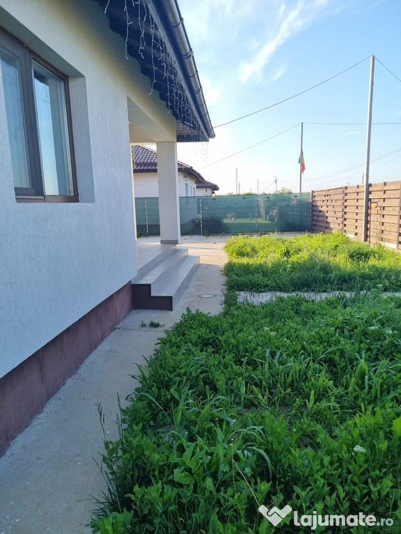 Săbăreni, casă nouă 3 camere + dependințe, mobilată...
