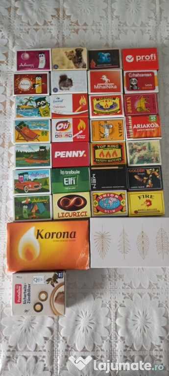 Vând lot cutii de chibrite