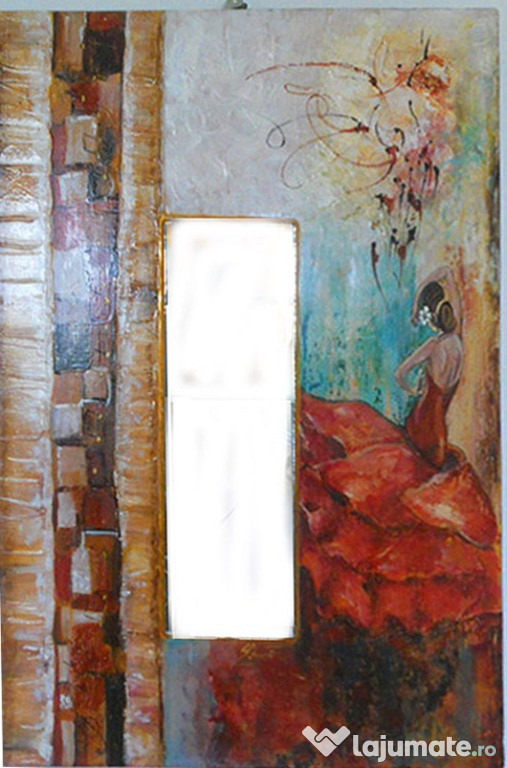 Panou decorativ cu oglinda-FLAMENCO