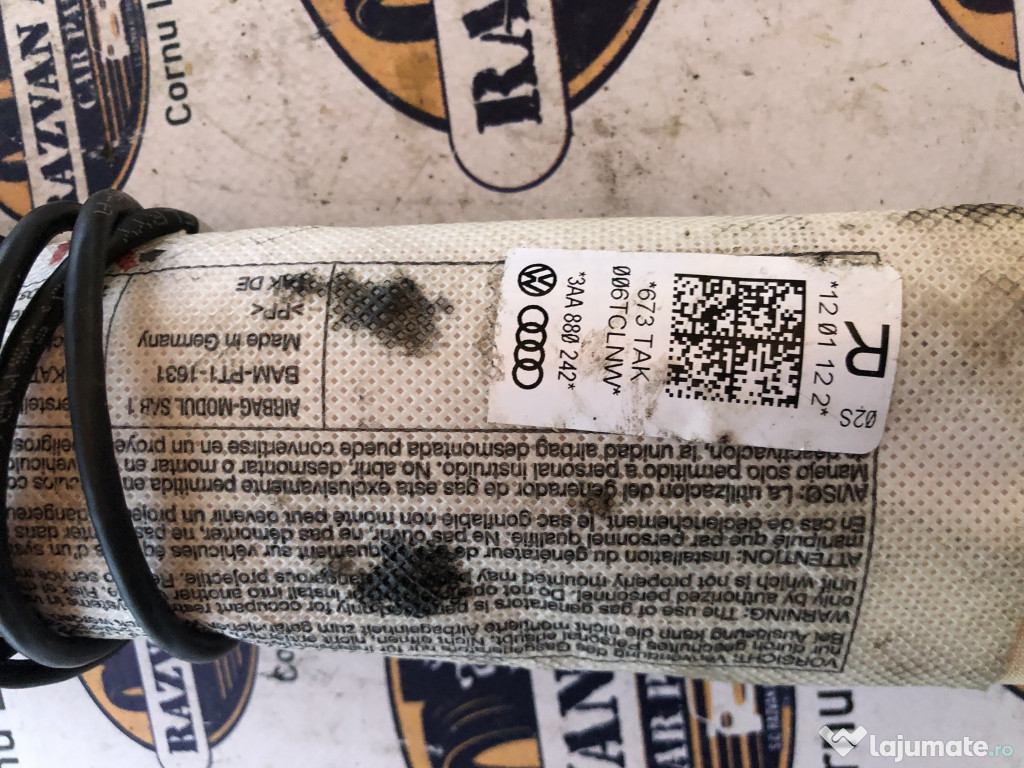 Airbag scaun dreapta fata Volkswagen Passat B7 2012