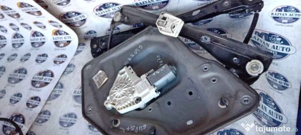 Macara geam stanga fata Skoda Superb 2011