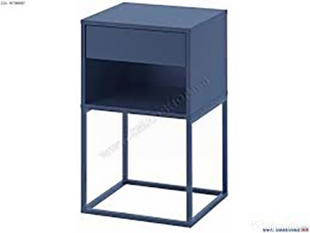 Noptieră Ikea VIKHAMMER albastru 40x39 cm