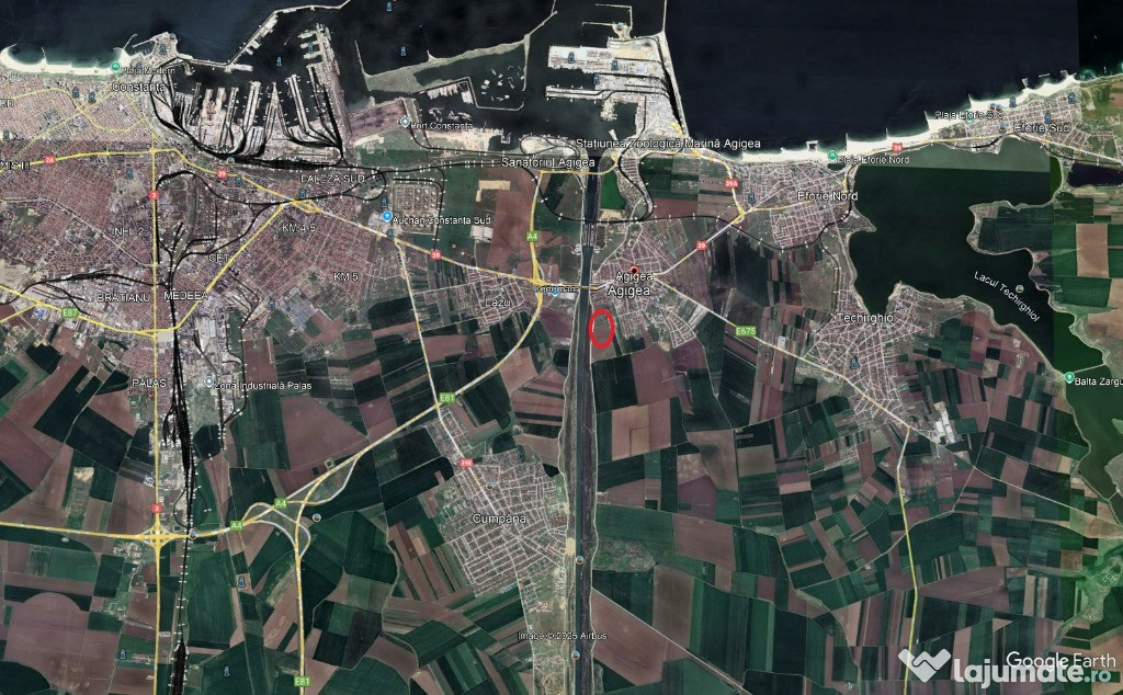 Teren de vanzare Agigea zona pod