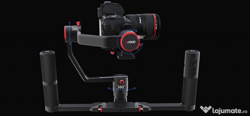Feiyu Tech A2000 Gimbal Dual Grip kit - stabilizare pe 3 axe pentru DS