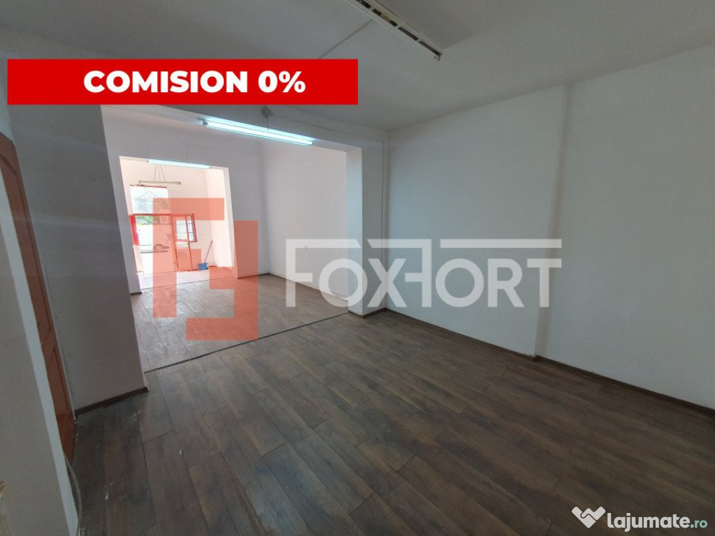 COMISION 0% Spatiu comercial cu 3 incaperii, open space, zon