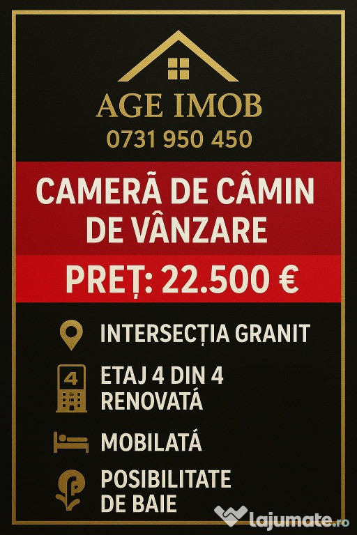 Garsoniera granit- recent renovata - libra- mutare imeiata