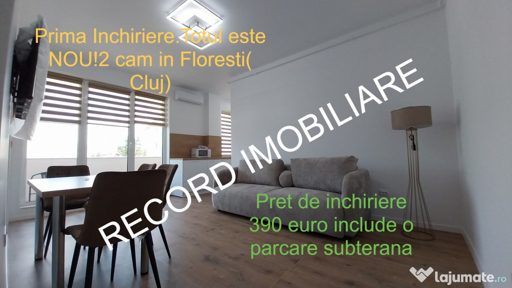 Prima Inchiriere! Ap.2 CAMERE, et.1, LIFT,zona Eroilor,Floresti