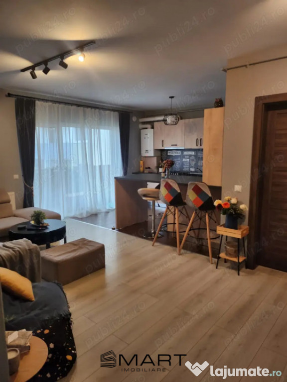 Apartament 3 camere, terasă + grădină de 112 mp în Carti