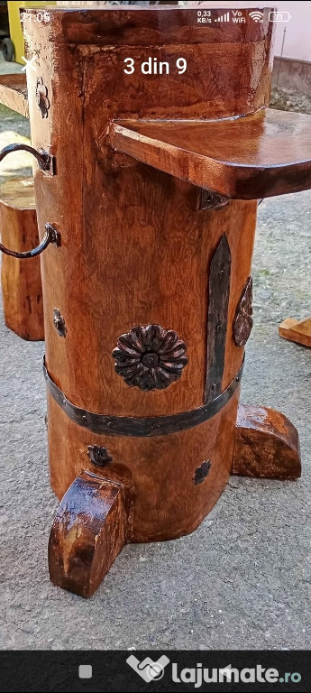 Set rustic din stejar