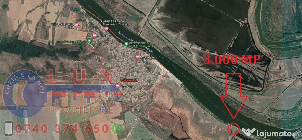 ID 7566 Teren în Delta Dunării – DESCHIDERE LA DUNĂRE