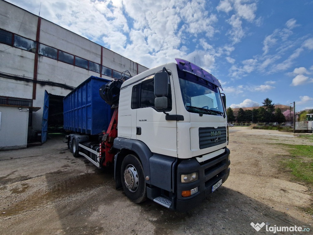 MAN TGA 26.363 + GRAIFER (remorca+2 containere)