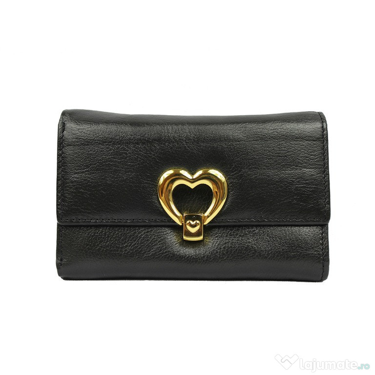 Portofel dama din piele naturala H031 Negru