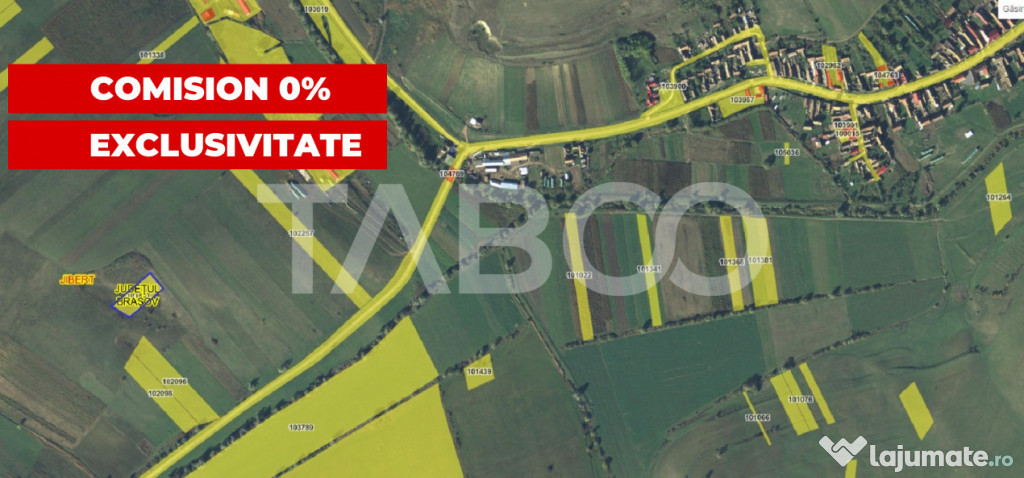 Teren extravilat 5490mp langa padure cu o priveliste panoram
