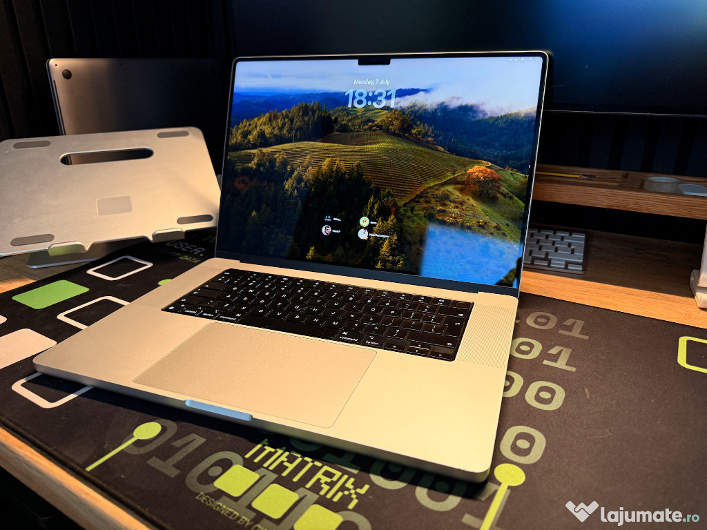MacBook Pro 16” (2021) M1 Max, 64GB RAM, 1TB SSD — Stare excelentă