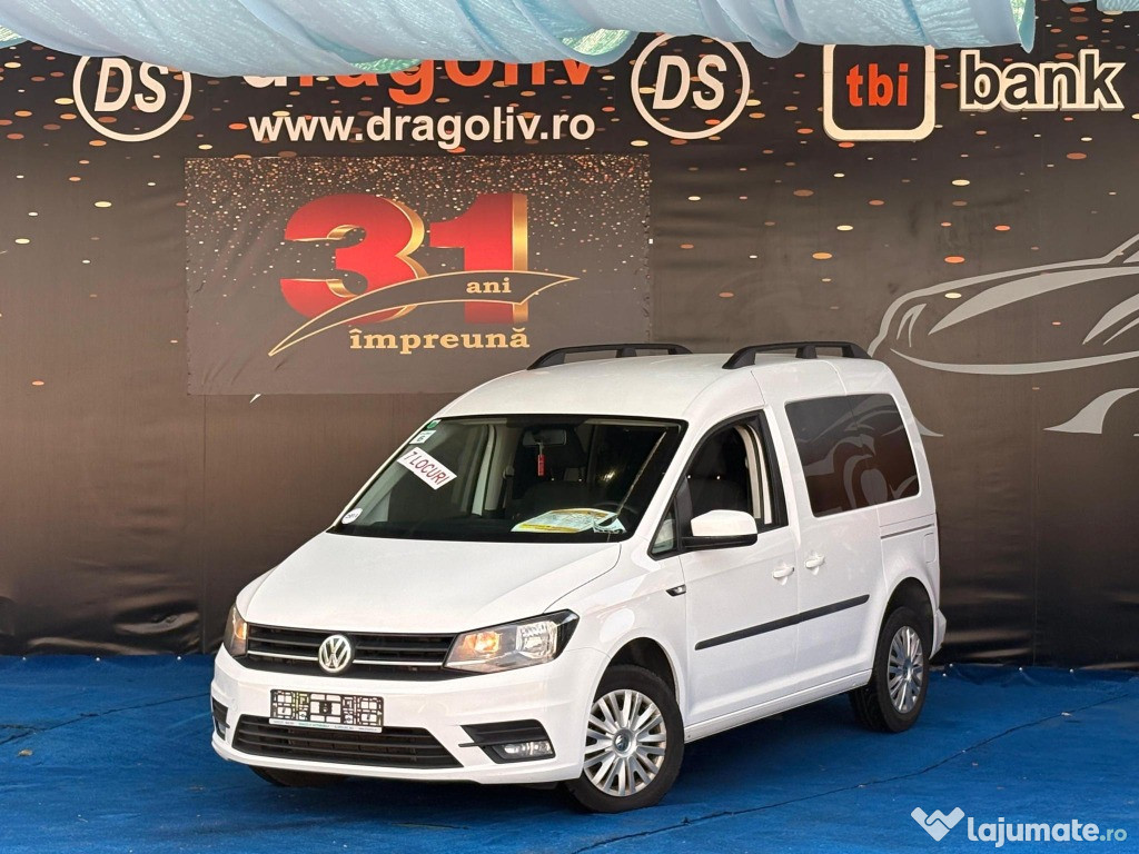 Volkswagen caddy euro 6, clima, 7 locuri, 4 roti bonus, navigatie