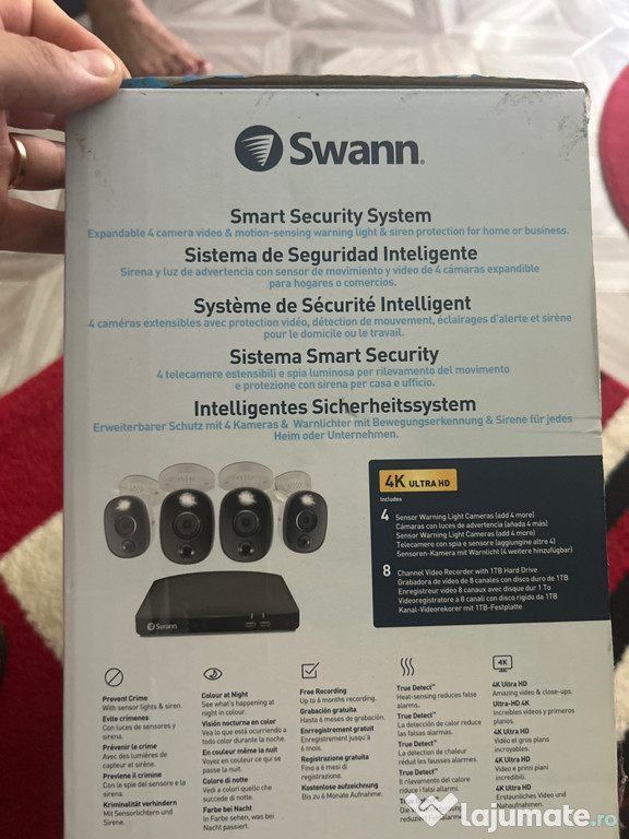 Kit camere supraveghere Swann 4k ultra hd