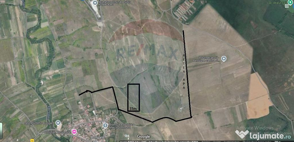 Teren 5,800mp Bungard / Strada Principala
