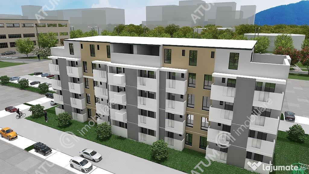 Apartament cu 2 camere gradina si loc parcare in zona Lacul