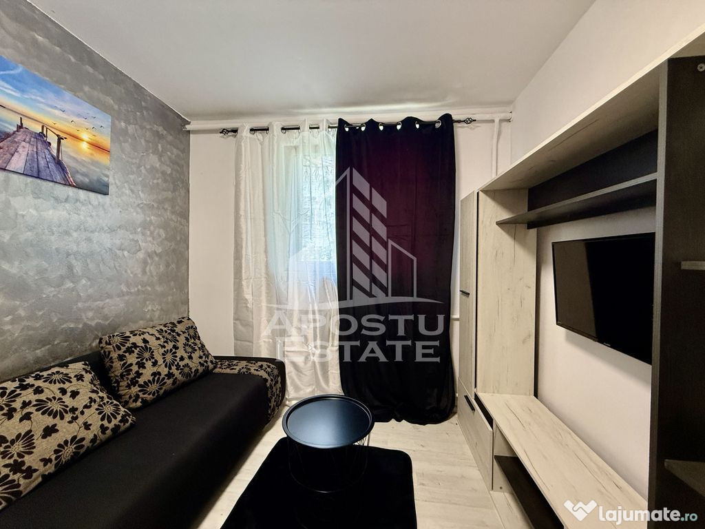 Garsoniera renovata si mobilata, totul nou, zona Take Ion...