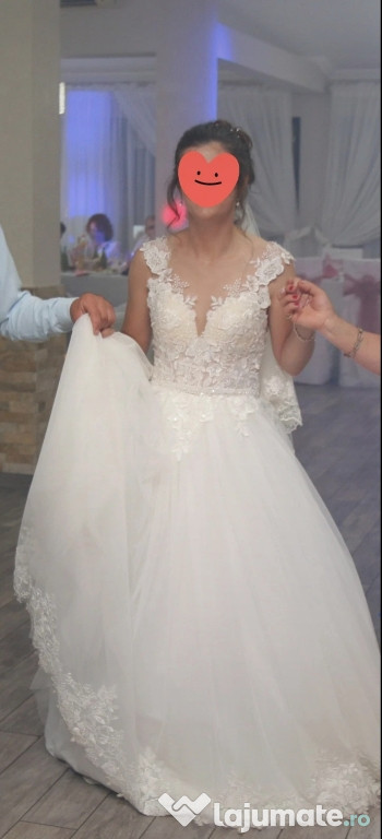 Rochie de mireasă tip prințesă – urgent de vânzare!