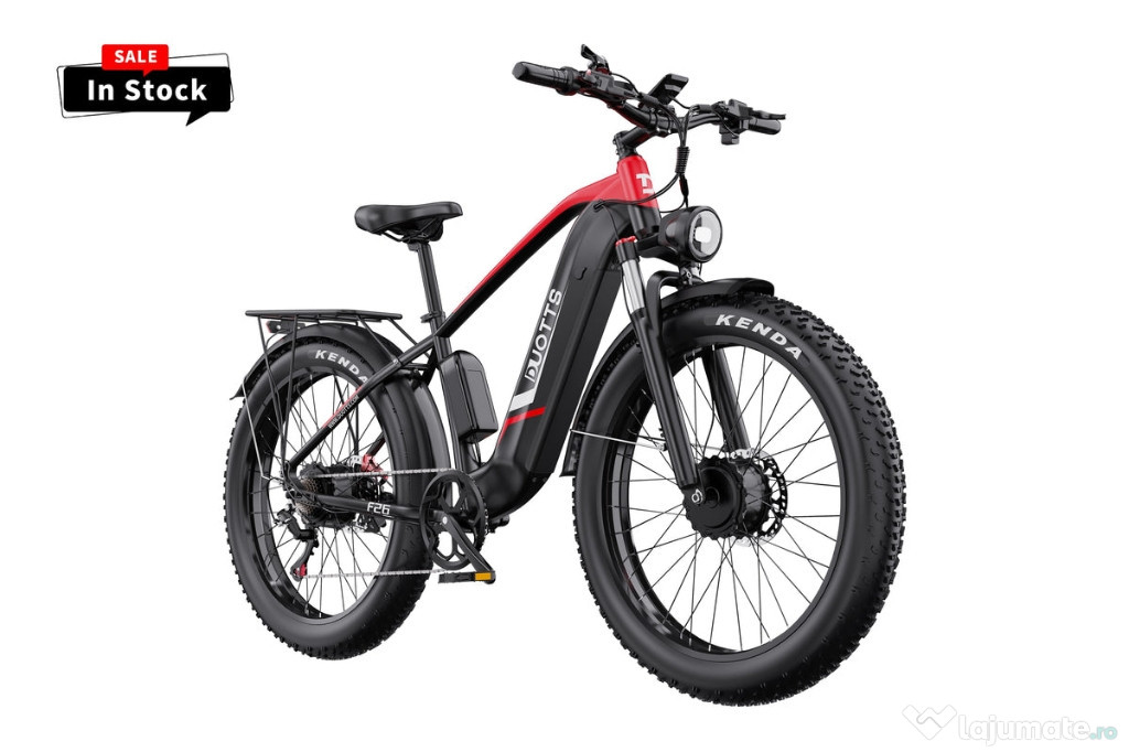 Bicicletă electrică DUOTTS F26, nouă, autonomie mare