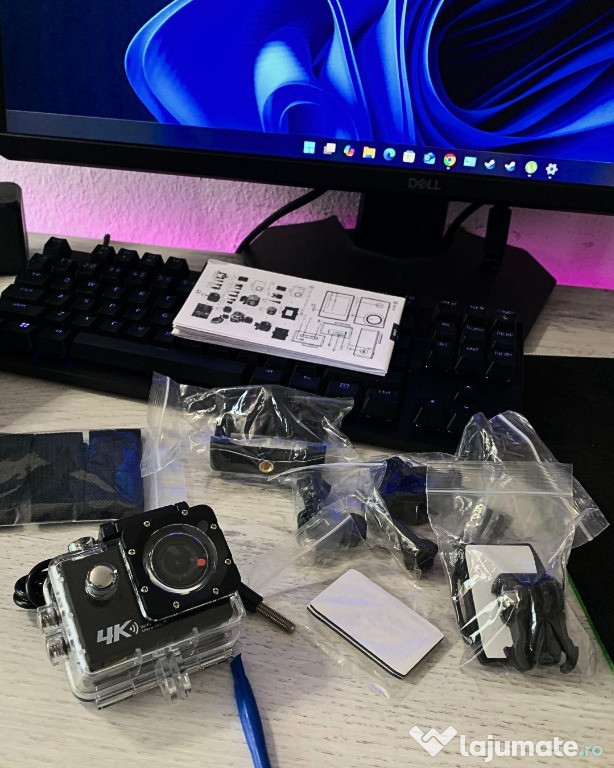 Camera 4K tip goPro Noua 32GB card inclus