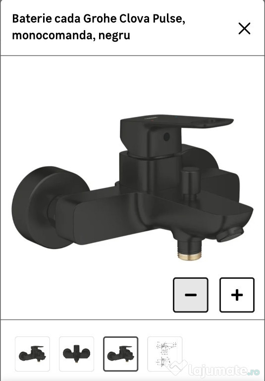 Baterie de cada Grohe Black