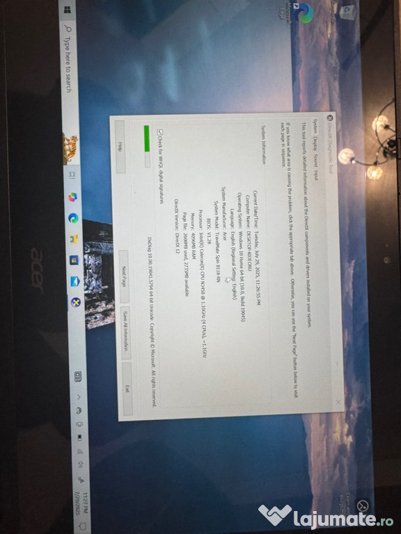Acer mate travel spin b ecran 11,6 cu touchscreen