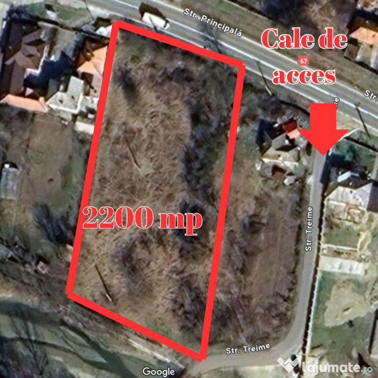 Oportunitate Teren 2200mp Comuna Budesti la drumul principal DN67