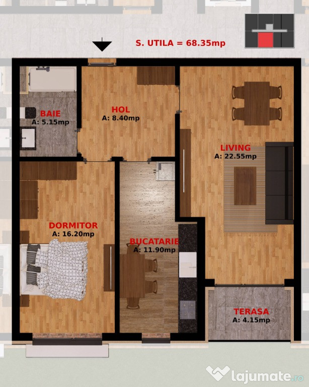 Apartamente doua camere. Dobroesti Fundeni. Tva Inclus!