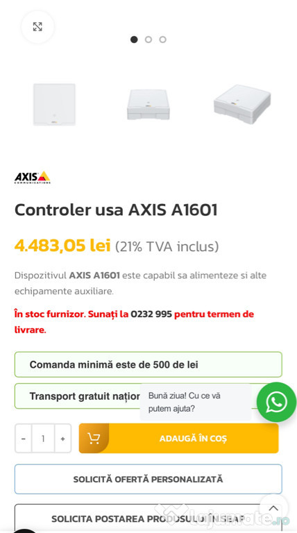 AXIS A1601 Controler Usa