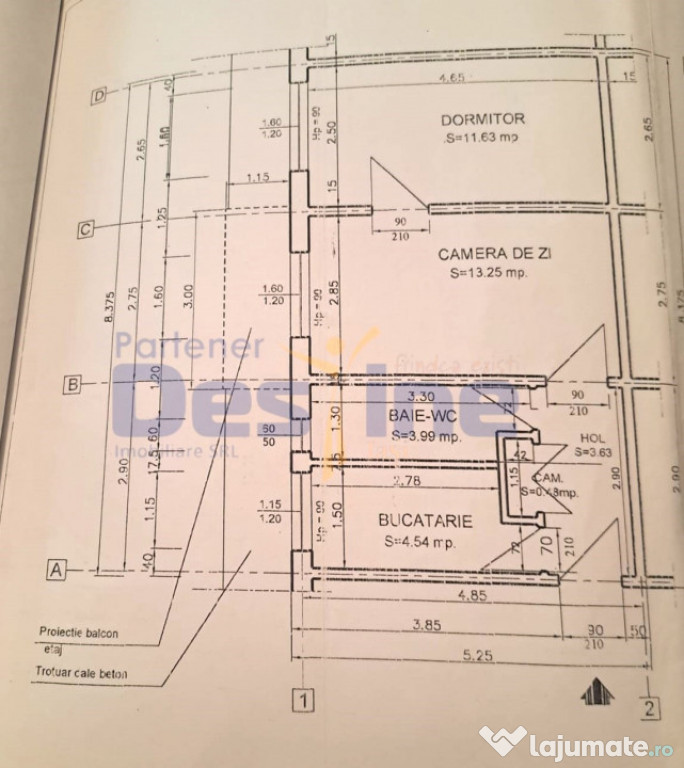 ALEXANDRU CEL BUN, Apartament 2 camere nedecomandat, 50 mp,