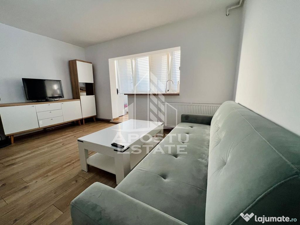 Apartament cu 2 camere, centrala proprie, zona Modern