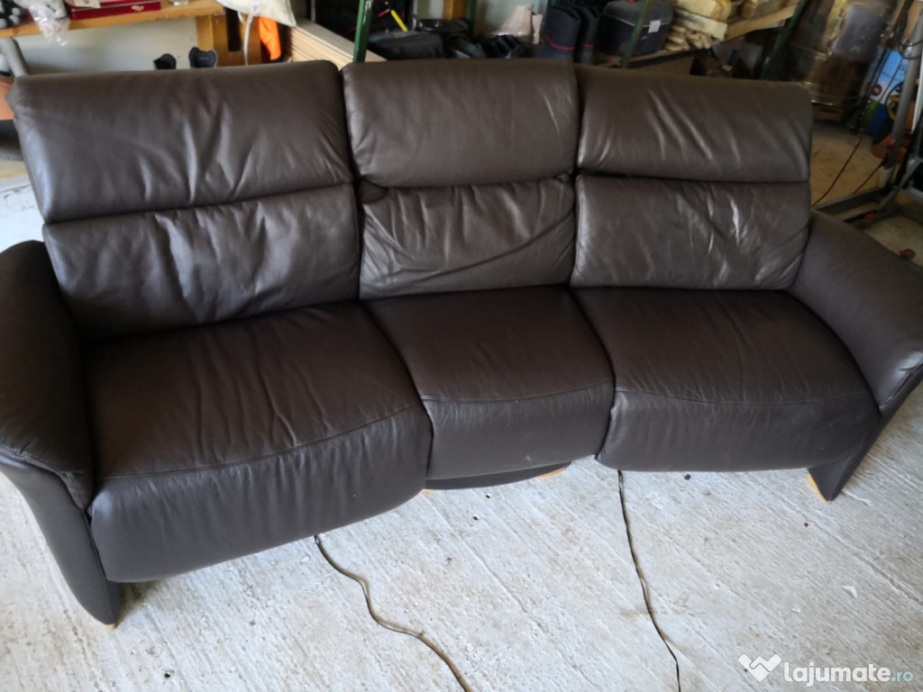 Canapea/ Recliner piele naturală