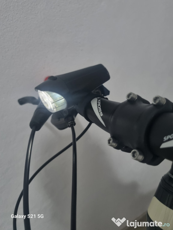 Lumini fata spate bicicleta