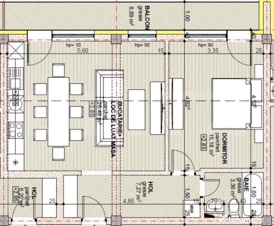 De vânzare apartament în bloc nou – etaj 1, finisaje la