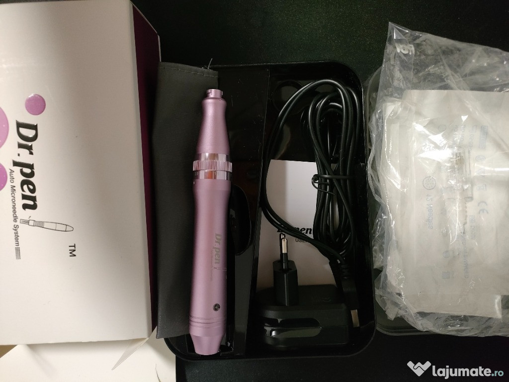 Dr.Pen Ultima M7-W aparat microneedling Dermapen +6 capete 12ace titan