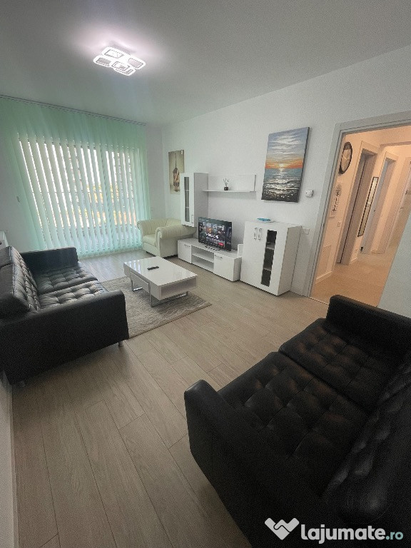 Apt 2 cam, mobilat/utilat, terasa, AC, loc parcare, centrala