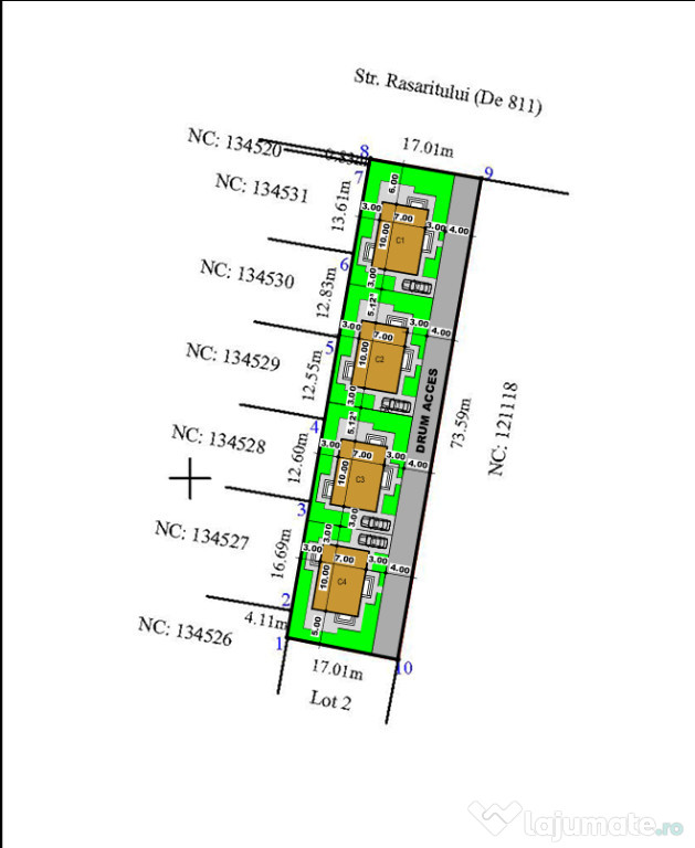 Vila individuala 112 mp utili 4 camere teren 235 mp