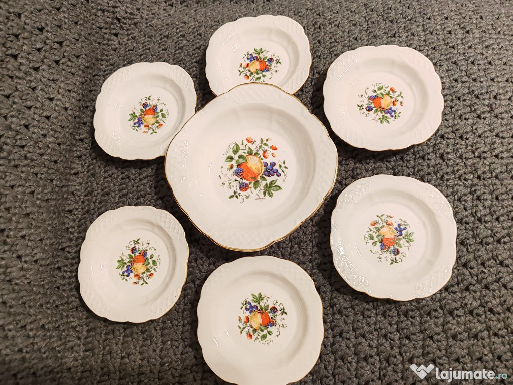 Vând set servire dulceață