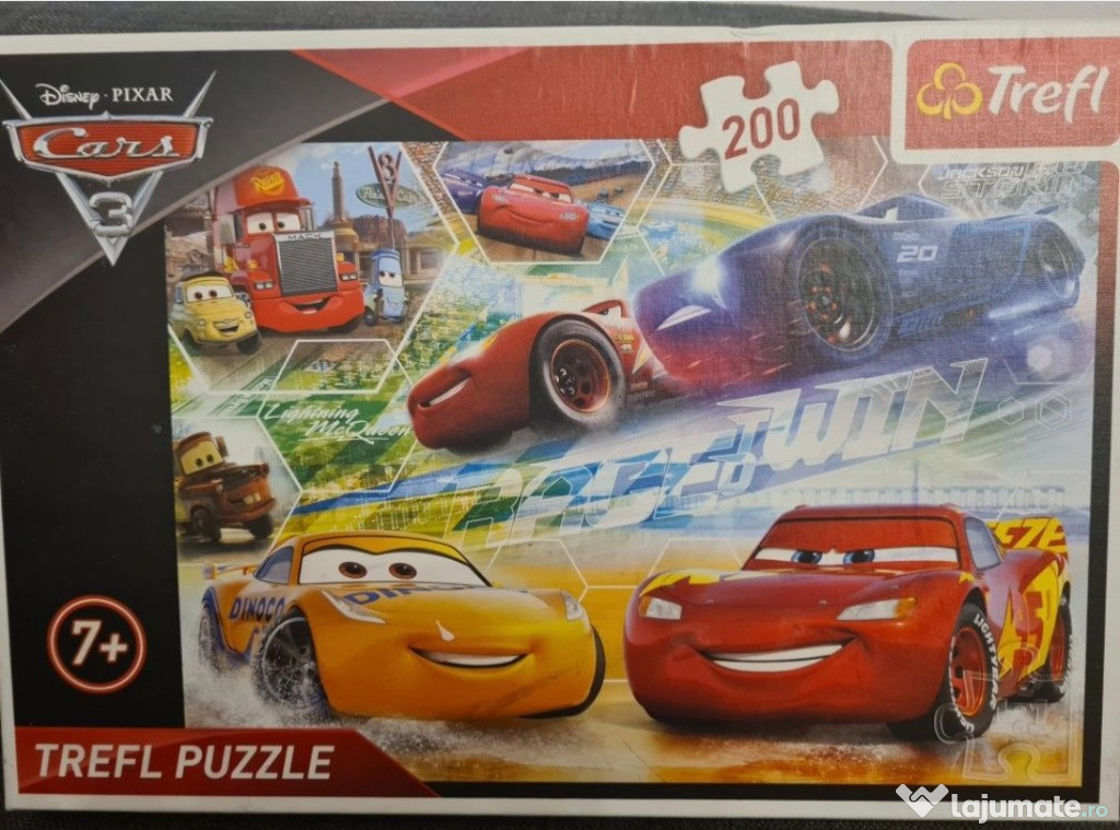 Puzzle - Cars 3 cu 200 de piese