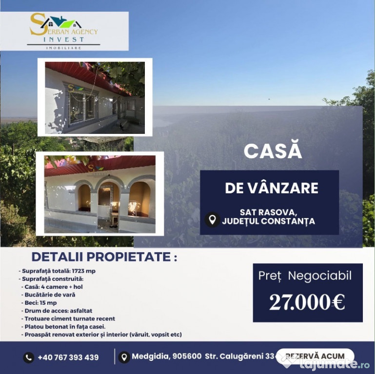 Casă de Vis în Satul Rasova, Constanța