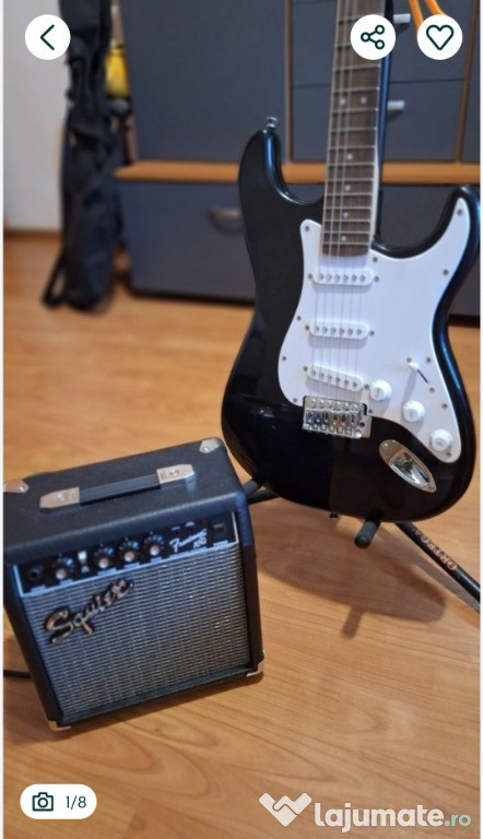 Chitara Statilocaster/suport/stativ/corzi