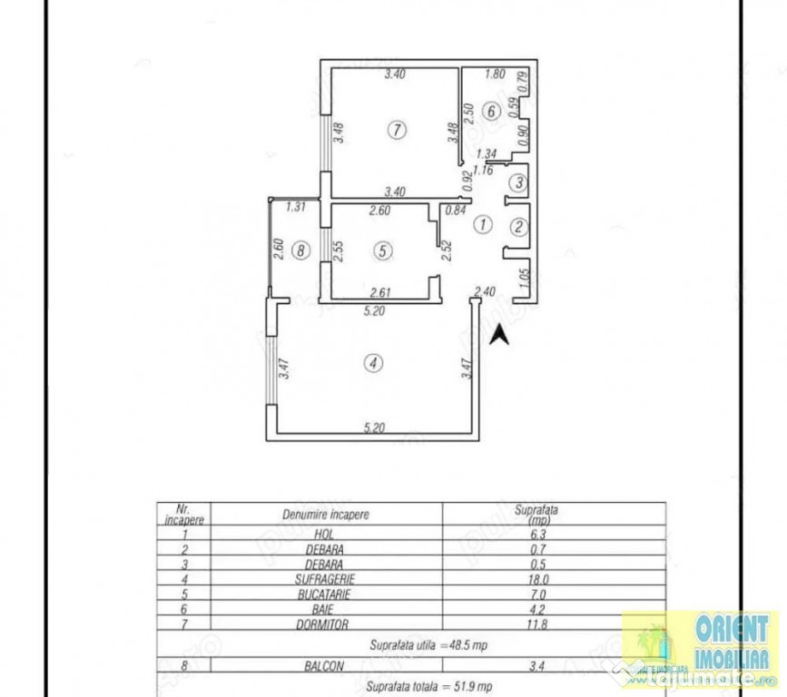 Inel 1, Soveja, decomandat, 2 camere, etaj 2, gaze, vanzari Constanta,