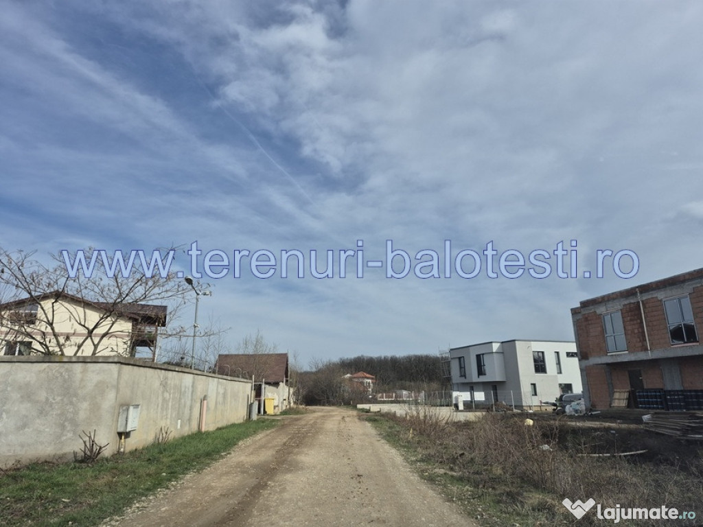 Teren cu gaz si electrica-hotar, padure, 550mp