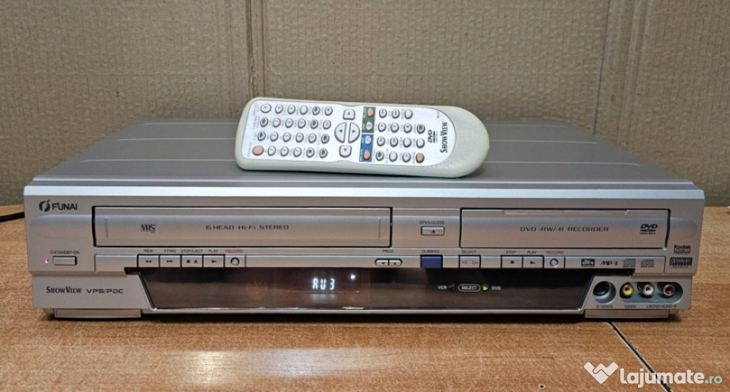 Combo Video VHS -DVD recorder nou