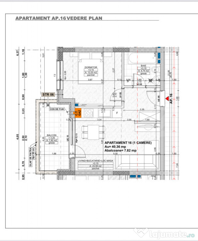Apartament 2 camere, bloc nou, finisat, zona Cetatii