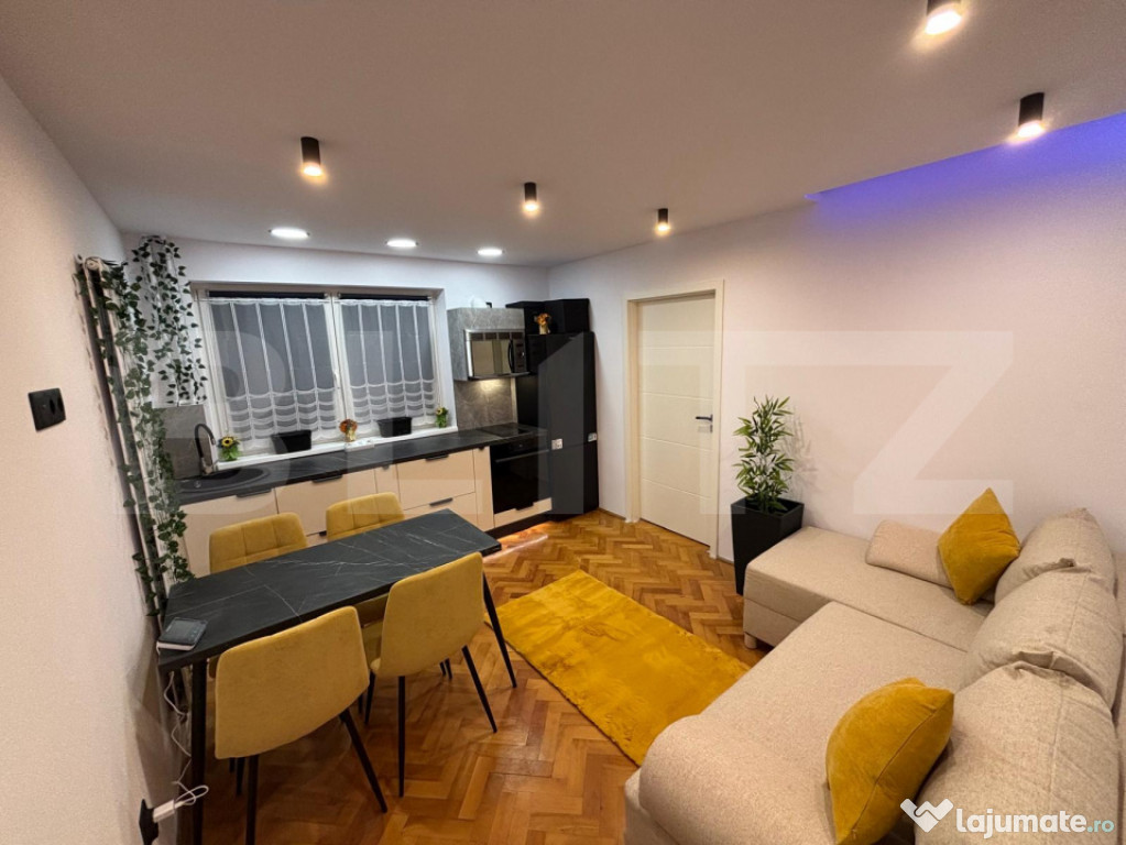 Apartament 2 dormitoare, 44 mp, renovat la cheie, zona Manas