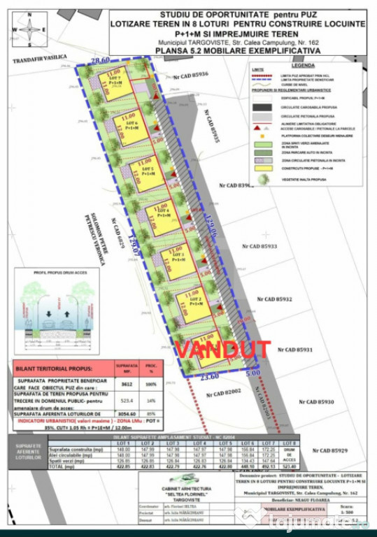 Cartierul Priseaca – Teren intravilan parcelat, ideal pent