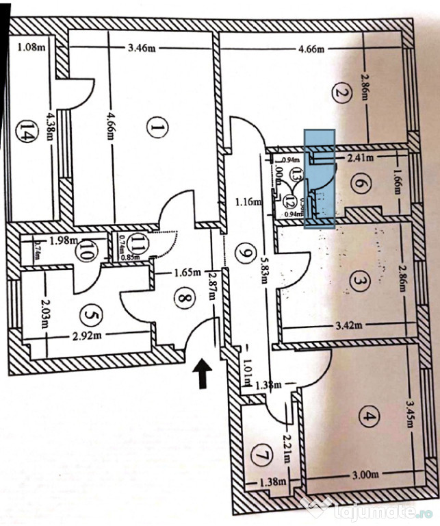 Apartament 4 camere DECOMANDAT N.Grigorescu-Titan
